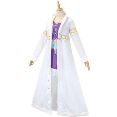 ONE PIECE Robin Cosplay Costume, Fur Collar Jacket One Piece Nicole Robin Cosplay Costume Full Set