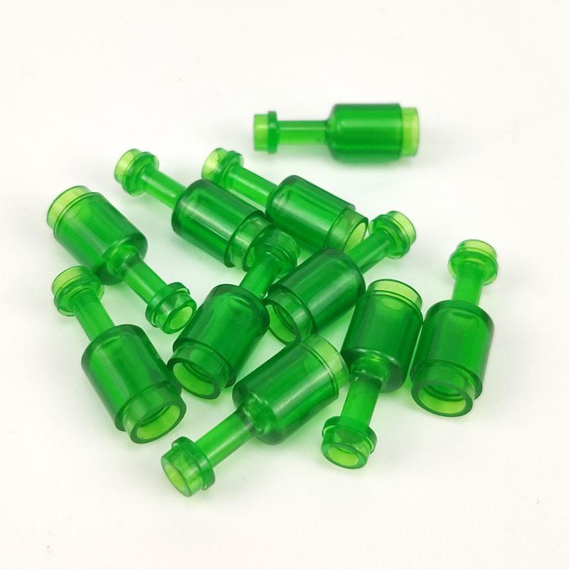 Non-Toxic 10Pcs/Set Moc Accessories Perfume Wine Bottle Glass Bottles Educational Toys For Children Model Building Blocks Kids Gifts Parts