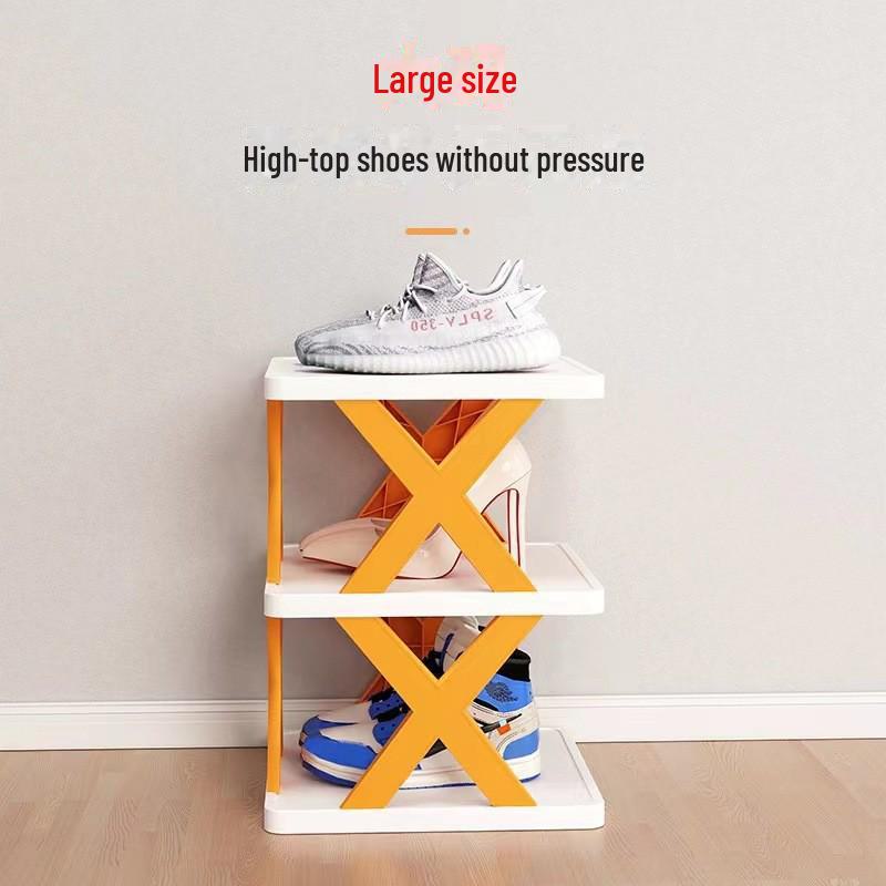 Compact Foldable Multilayer Shoe Rack - Dust-Proof, No-Installation Needed, Perfect for Dorm Entrances