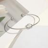Adjustable Knot Cuff Bracelets & Bangles For Women Jewelry Gift Simple Smooth LOVE Valentine's Day Gift