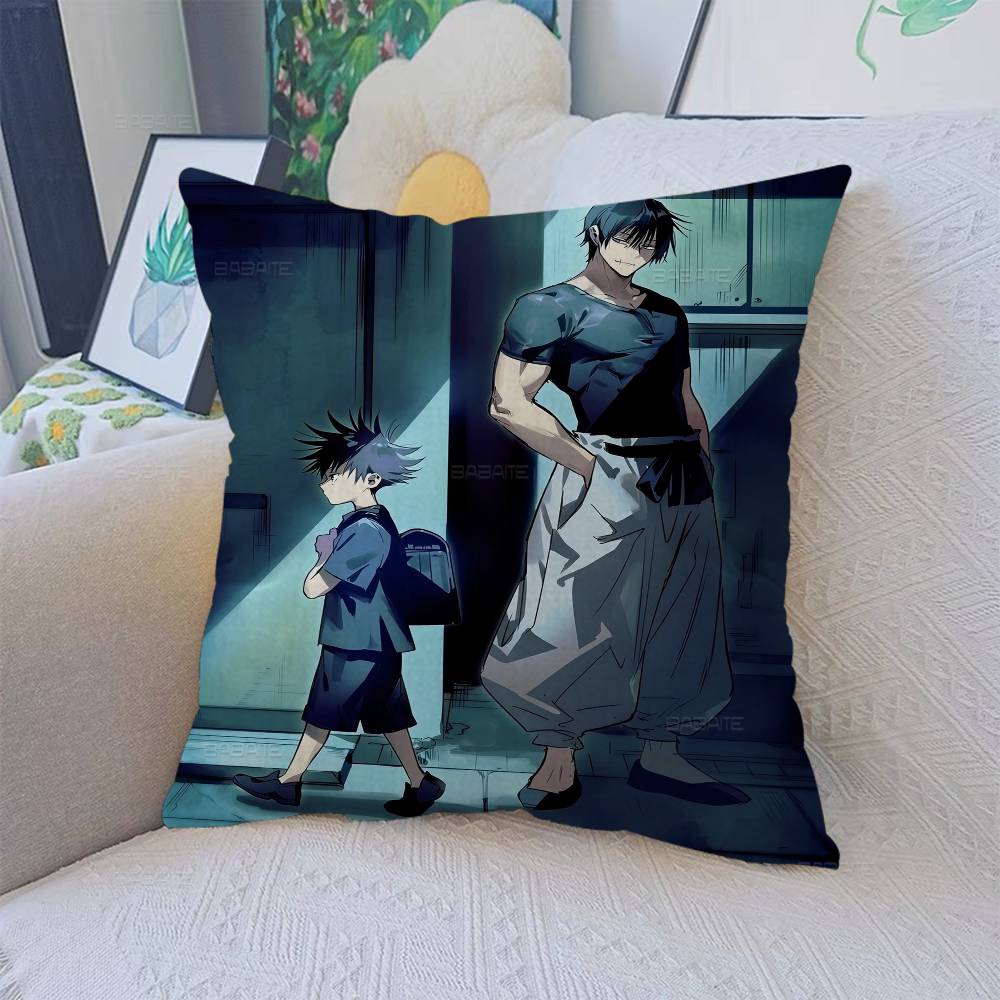 F-Fushiguro M-Megumi Pillow Cushion Cover Pillowcase Living Room Sofa Home Decor