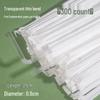 ZISIZ Individually Wrapped Disposable Plastic Straws
