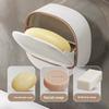Wall-Mounted Soap Dish Bathroom Organizer, Space-Saving, Waterproof, Easy Installation, No Suction Cup, Multiple Colors