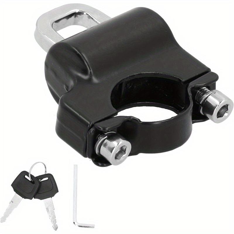 Motorcycle Helmet Lock, Universal Motorbike Anti Theft Helmet Lock Aluminum Alloy Security Padlock with for Bicycle Vehicles