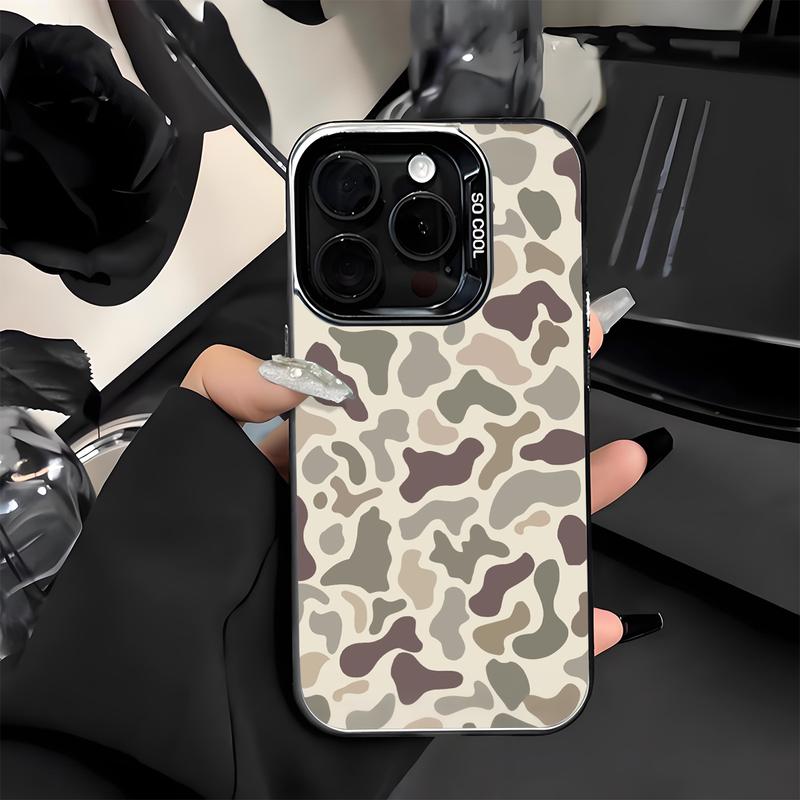 Military Camo Pattern Protective Case For iPhone 17 16 17E 16E 15 14 13 12 11 Pro Max Shockproof