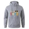 Men's Multi - Color Fashionable Printed Pocket Sports Fitness Casual Sweatshirt Pullover Hoodie
