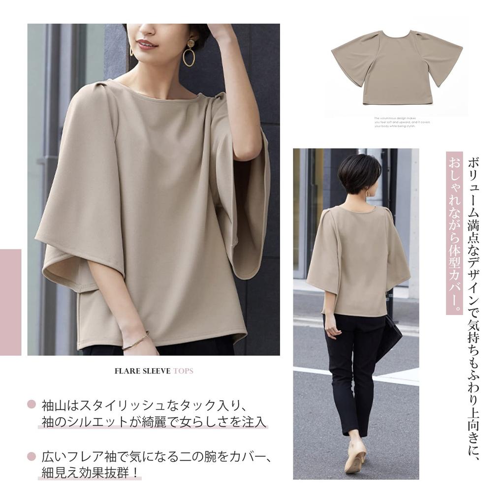 Meme Extra Short Cut and Short Sleeve Loose Round Spring Large Free Size [MEME XTRA] Blouse, Women's Shirt, 3/4 Sleeve, Sleeve, Spring, Summer, Top,
