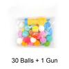 Cat Plush Ball Shooting Gun Relieving Depression Silent Ball Cat Toy Mini Shooting Gun Games Plush Ball Toys Pet Supplies
