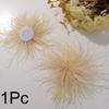 1Pc Feather Headwear Fashion Bridal Hairband Exquisite Ostrich Feathers Brooch Pin DIY Clothing Accessories Ostrich Feather