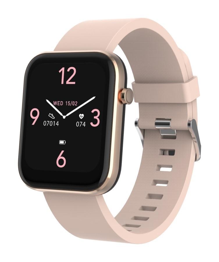 

Denver SW-182 ROSE - Smartwatch z Bluetooth, czujnikiem tętna, ciśnienia krwi i saturacji, Denver світло на зуя