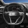 Suitable for Carbon Fiber Texture Steering Wheel Cover with Segmented Quick-Release Design, Durable, for Models Such As Ibiza, Arona, Leon,