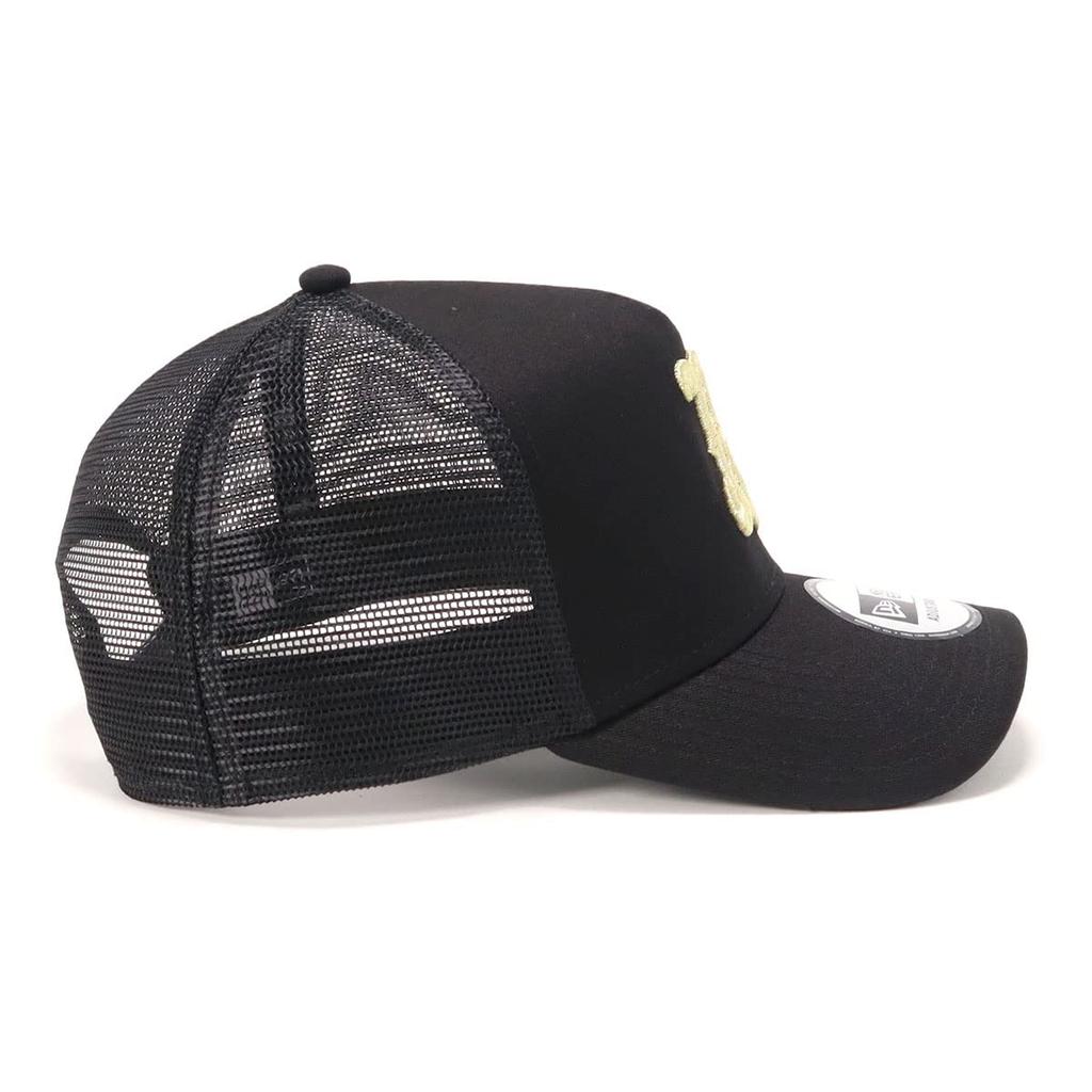 New Era Mesh Nippon Professional Orix Free Size 940AFTR NPB ORIBUF Black Gold 25J Cap, Baseball, Buffaloes/Black
