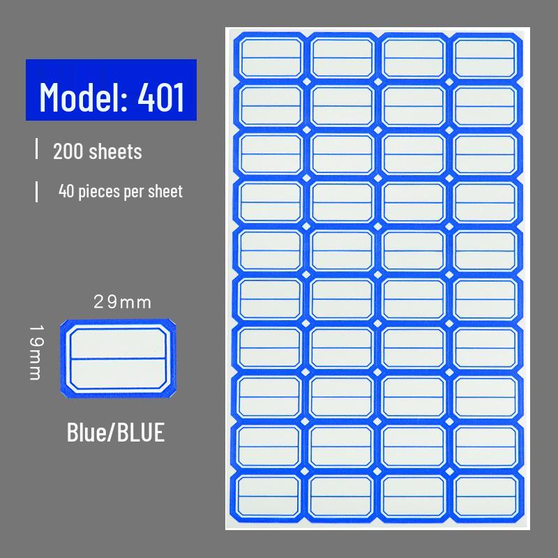 Self-Adhesive Label & Name Stickers for School & Warehouse Classification