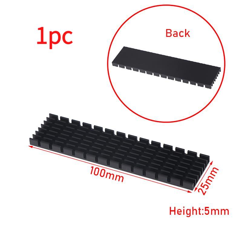 Hot sale 1/2pcs Aluminum Heatsink Radiator Heat Sink For Electronic RAM Chip LED SSD Cooling With Thermal Conductive Tape