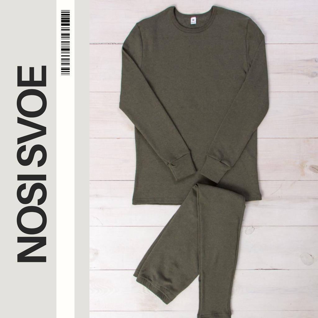 Pánská termoprádlová souprava – Bavlna s Lycrou a fleecovou podšívkou, Zimní, 8302-064-1 HC