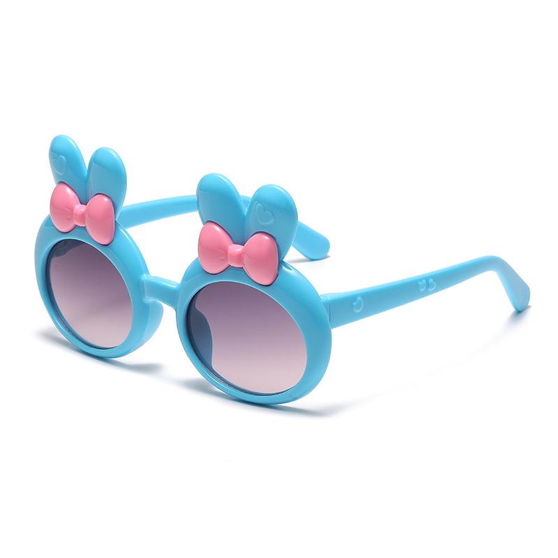 7304 Children'S Cartoon Sunglasses Bow Girl Glasses, Rabbit Ear Love Baby Sunglasses Sunglasses
