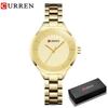 Curren 9015 Women Watches Luxury Gold Black Full Steel Dress Jewelry Quartz Watch Ladies Fashion Elegant Clock Relogio Feminino