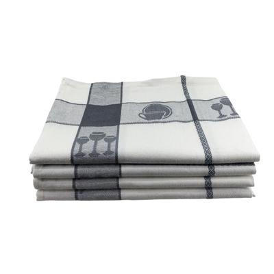 4 kuchyňské utěrky 100% bavlna Jacquard velmi savé 45 x 70 super kvalita