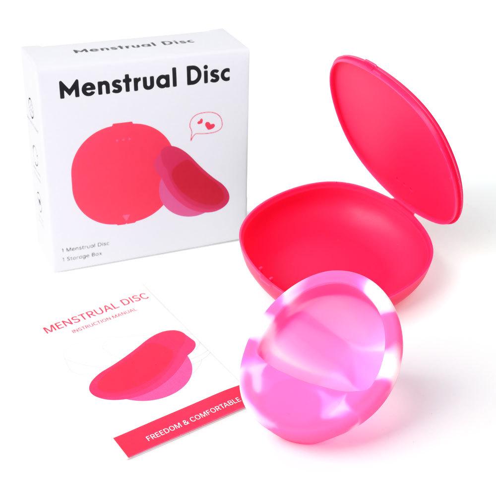 Silicone Menstrual Disc & Cup: Built-In Design for Female Comfort During Periods