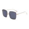 LKS6237 Modern Square Sunglasses C1_GOLD BLACK