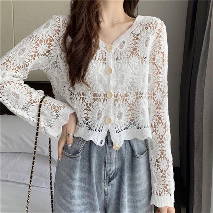 Youth Summer Beach Cotton Linen Embroidery Eyelet Hollow Out Open Stitch Cover-ups Ibiza Hippie Gypsy Boho Bohemian Top Swimwear
