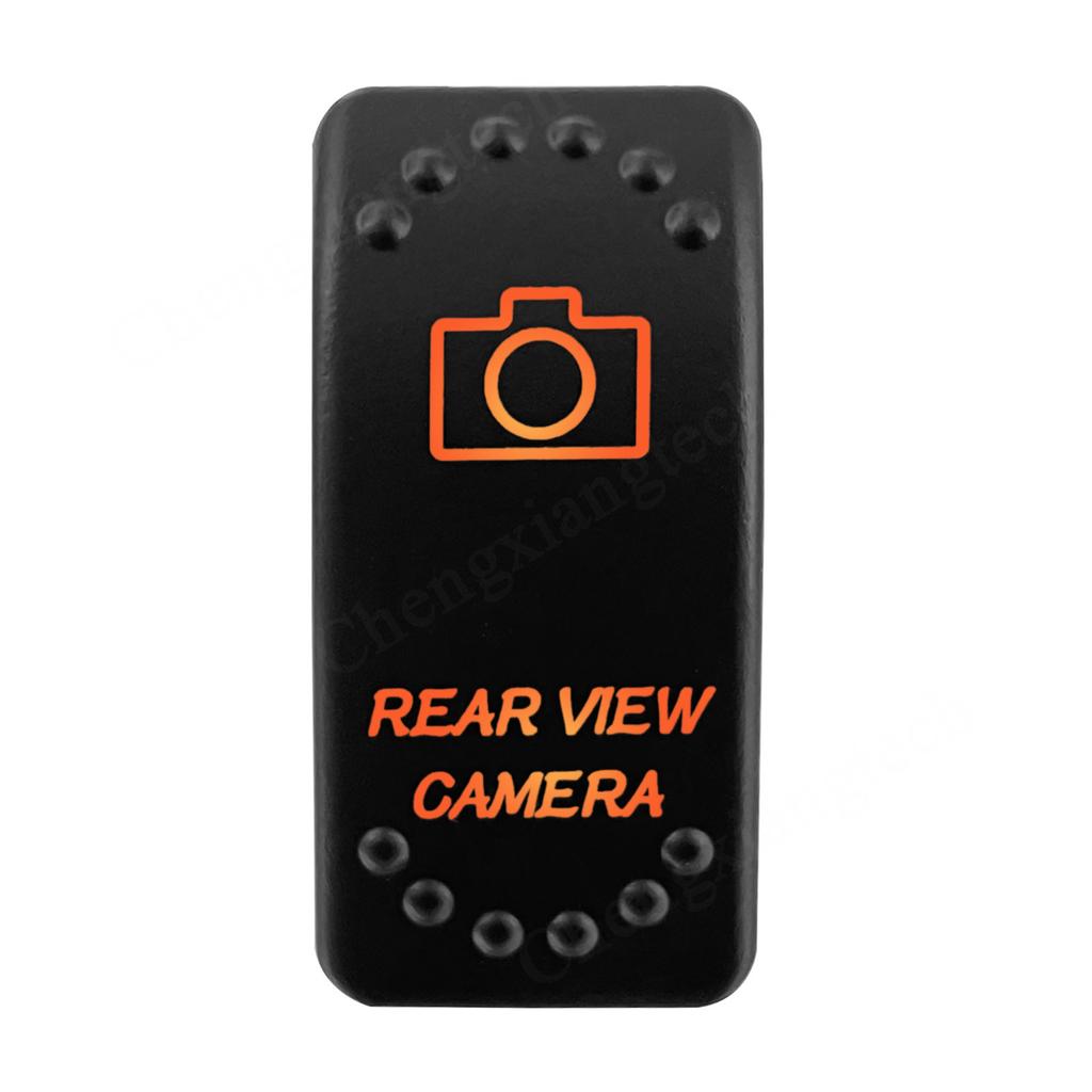 12V 24V Laser Rocker Switch Orange Led Light ON OFF / ON OFF ON for Car Boat Polaris RZR Can-Am ATV UTV RV Maverick Commander