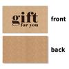 Online Retail Handmade Appreciation Labels "Gift For You" Cardstock Kraft Paper Greeting Cards