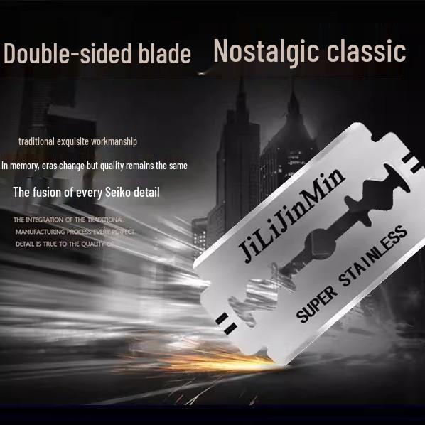 Holen Sie sich 50 doppelseitige Rasierklingen für nur 0,01! Klassische manuelle Rasiermesserklingen.