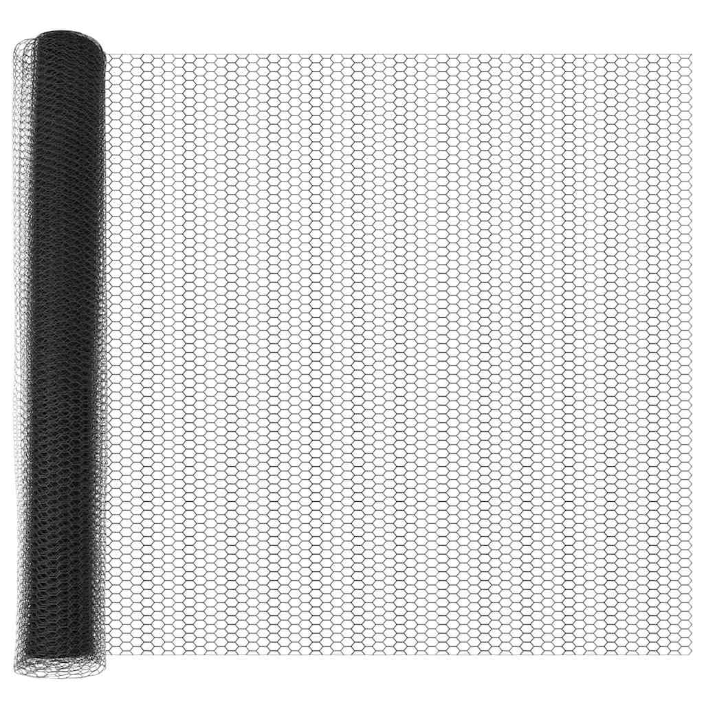 Hexagonal Fence Gray 1 X 10 M PVC