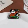 Hound Taunting Game Enamel Pins Custom Catching Ducks Brooches Lapel Badges Clothes Animal Jewelry Gift for Kids Friends