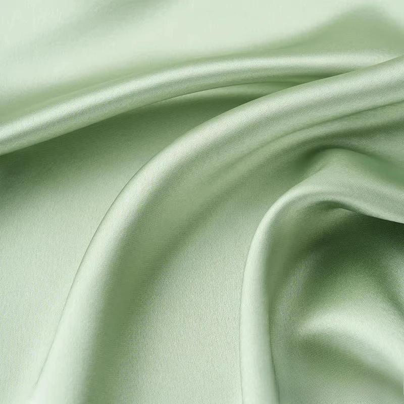 Wide 140cm Acetic Acid Satin Fabric Polyester Spandex Real Silk Fabric Lining Dress Clothing Pajamas Smooth and Silky Fabric