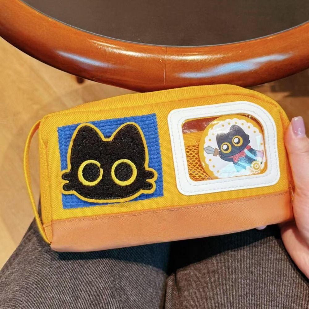 Large Capacity Cat Pencil Case Desk Organizer Cat Pencil Bag Kawaii Stationery Bag  Learning