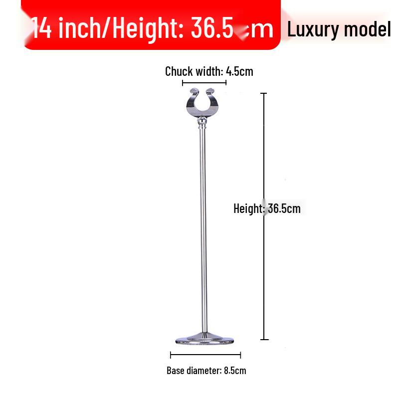 Stainless Steel Table Menu Holder and Number Display Stand