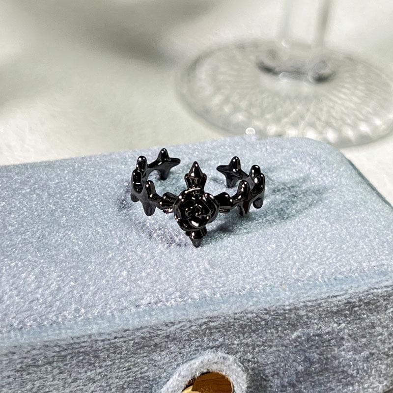 Halloween Themed Dark Vibe Ghost Spider Personality Ring Genderless Punk Niche Trendy Cool Ring