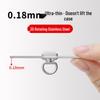 Ultra-Thin Stainless Steel Rotating Phone Lanyard Clip