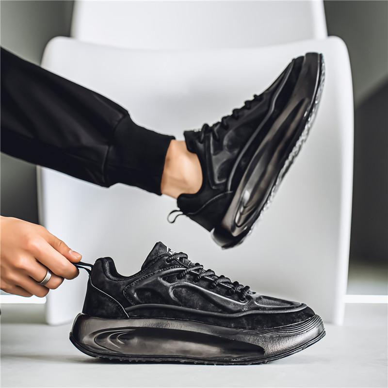 New Fashion Men 's Four Seasons Comfortable Thick Sole Shoes Students BoysTrending Soft Sole Breathable Casual Running Sneakers