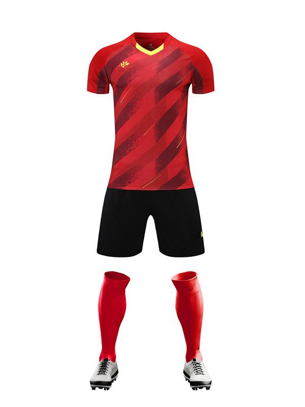 Training clothes Men and women Children Adult breathable quick-drying short-sleeved set Sports football jersey