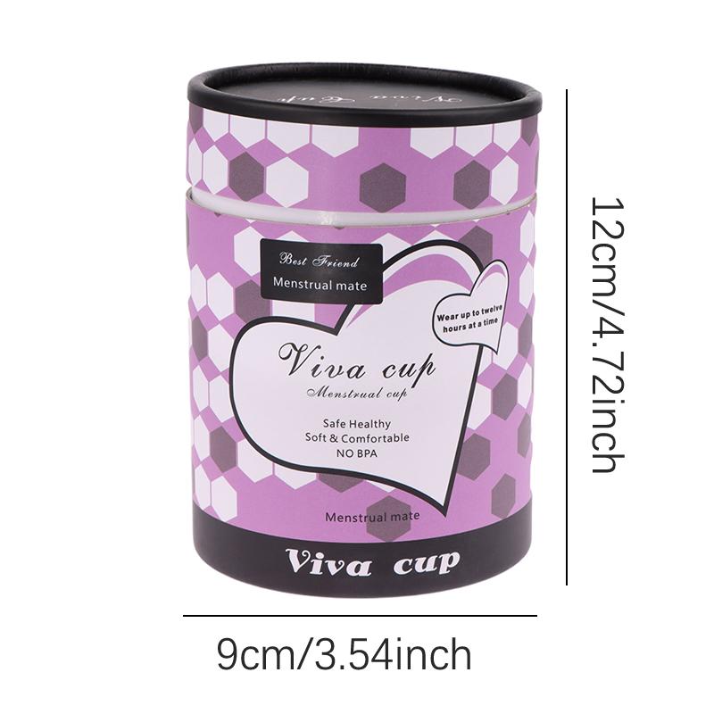Portable Menstrual Cup Booster Medical Silicone Leak-Proof Lady Women Menstrual Period Cup Booster Feminine Hygiene Product