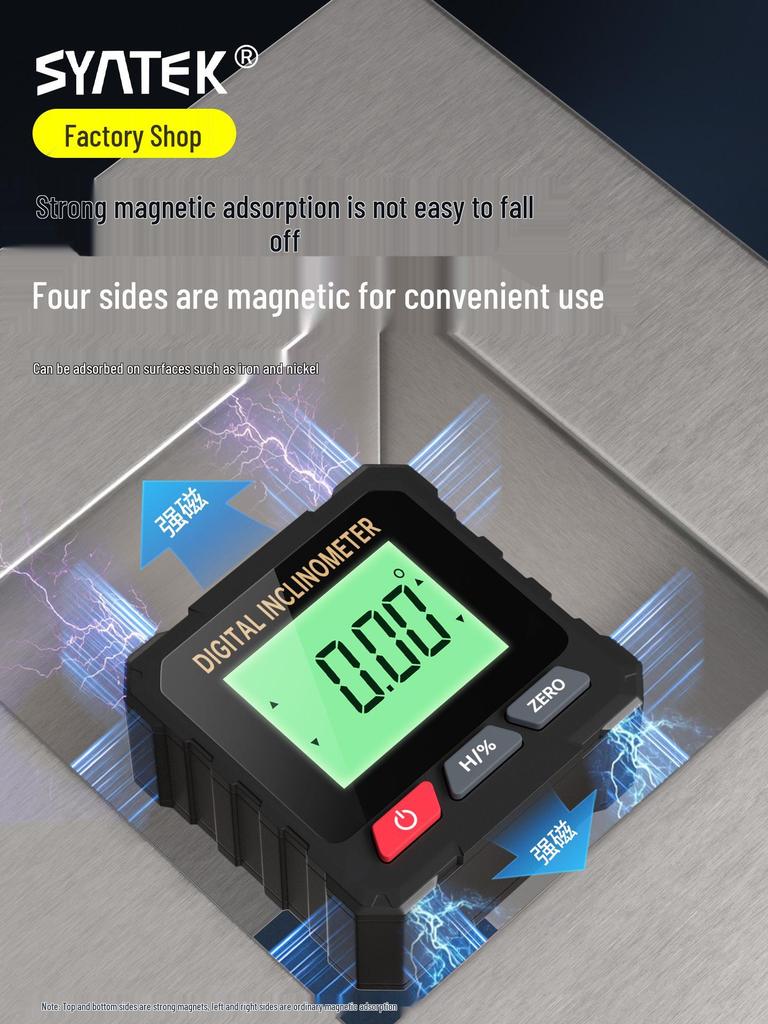 High Precision Digital Mini Magnetic Inclinometer and Angle Level