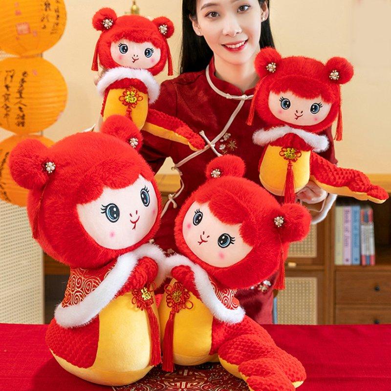 Snake 2025 Mascot Plush Toy Dolls Room Decoration Ornaments Spring Festival Gift