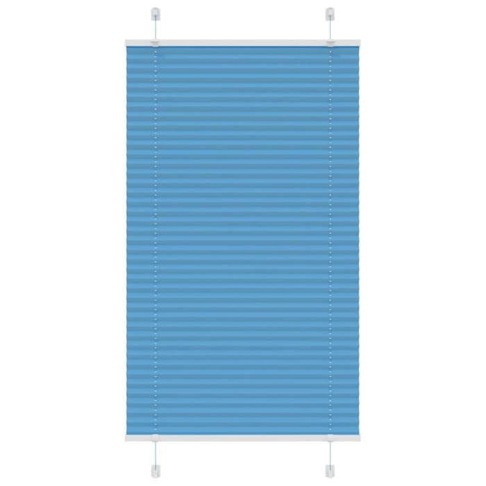 VidaXL Store plissé bleu 70x150 cm largeur du tissu 69,4 cm polyester, store plissé de fenêtre, store accordéon, store 4015188