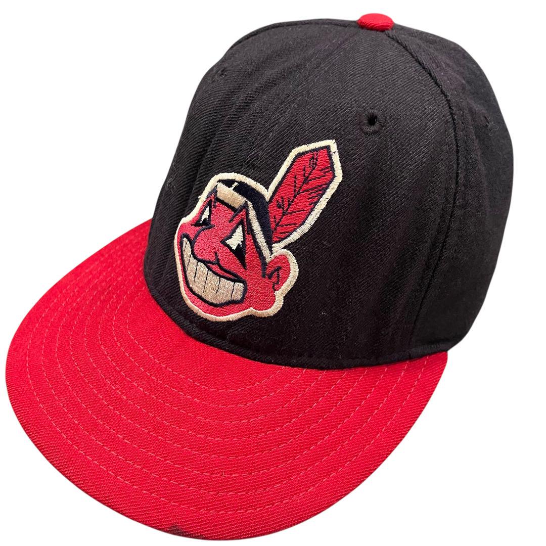 

[USED] 80s - Made in USA NEWERA New Era Indians Cap Sergeant Wahoo