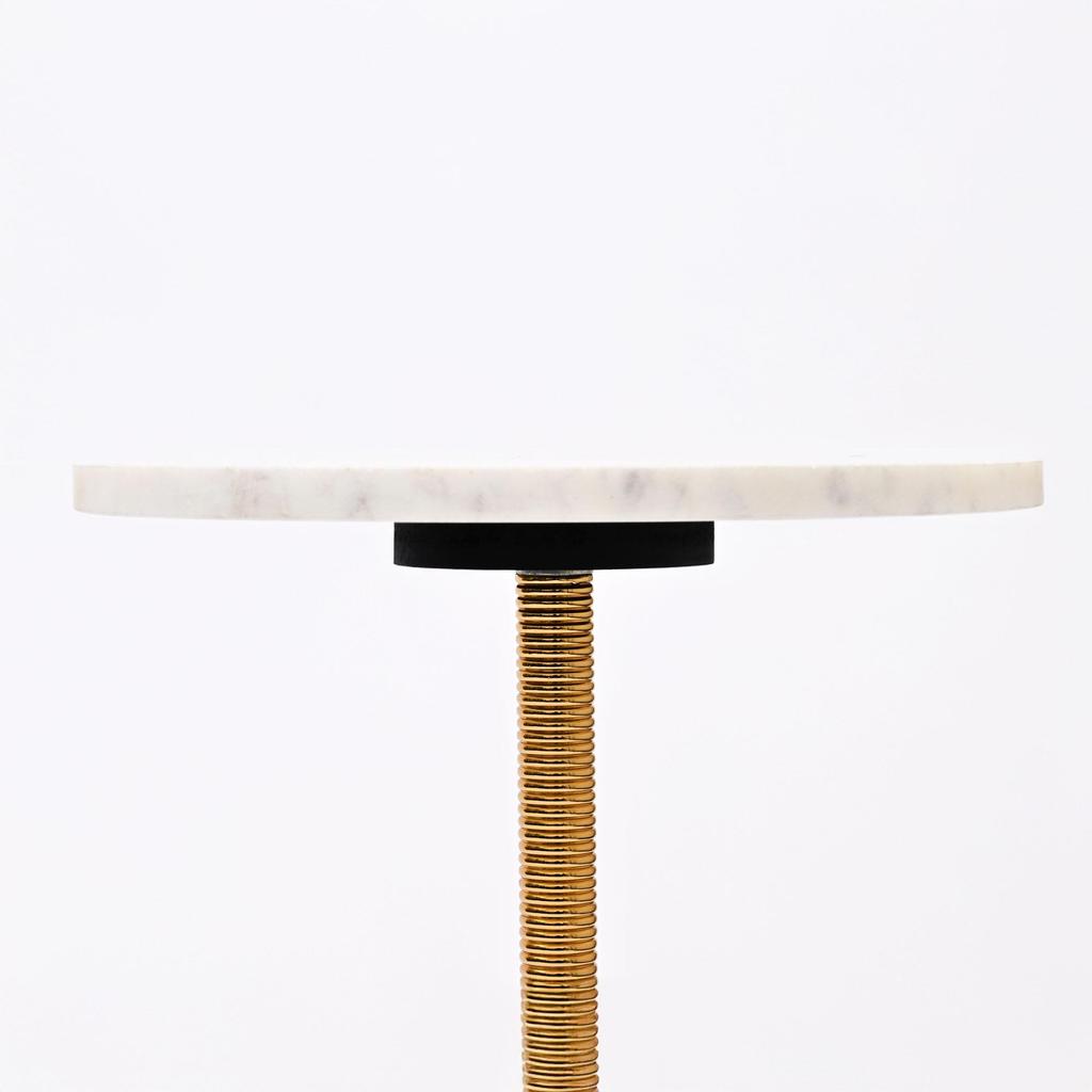 Gold Electroplated Marble Table Set of 2 – Elegant Accent Side Tables for Living Room