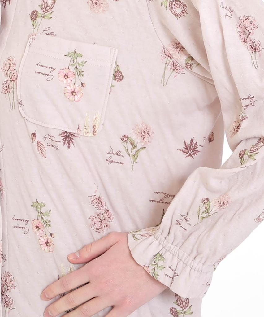 Narue Cotton Autumn Floral Shirt Pajama Set Women's