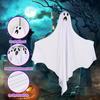 Halloween Hanging Ghost Outdoor Decoration, Cute Flying White Ghost for Front Yard, Porch, Patio, Lawn, Garden, Tree, Halloween Party Decor