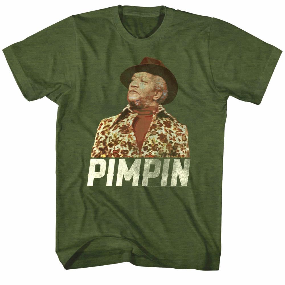 Redd Foxx Sanford Sons Fred Pimpin Ain t Easy Men T Shirt Vintage TV Comedy XXL