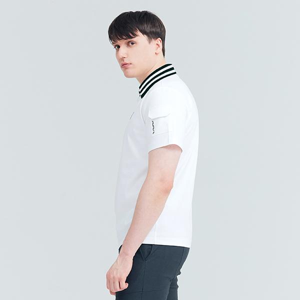 AVAVE Men'S Logo Patch Polo Shirt White