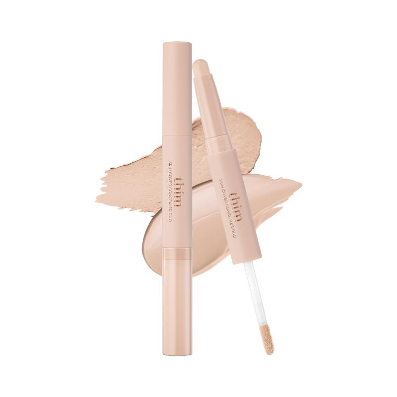 

[thim] Skin Cover Concealer Duo (3 Colors) - Professional Dual-Type (Stick 1.3g + Liquid 5g) for Flawless Skin ivory