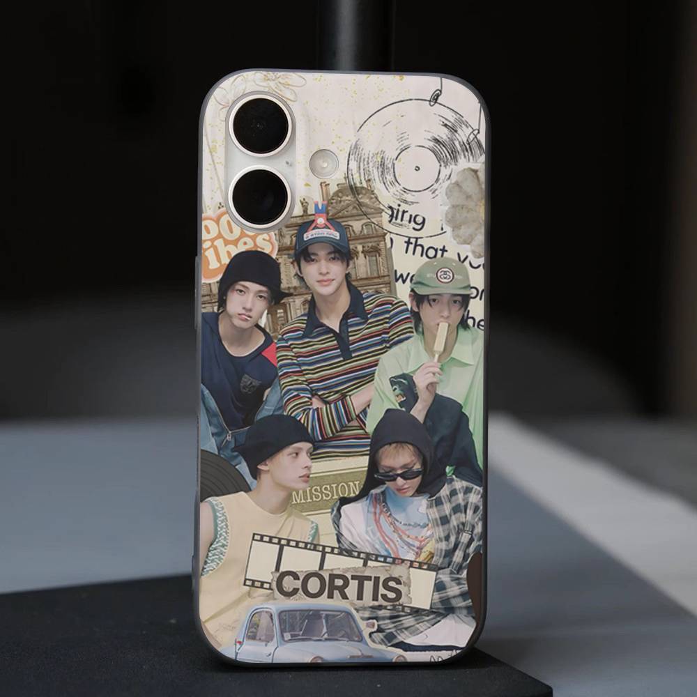 Kpop Music C-CORTIS Corrugated Stripe Phone Case For IPhone 17 16 15 14 13 12 11 Pro Max Plus Pro Shockproof Cover