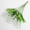 10pcs/set Simulation Green Plants Lily Valley Bride Hold Bouquet Home Decoration FIower Supplies High-End Wedding Prop Wholesale